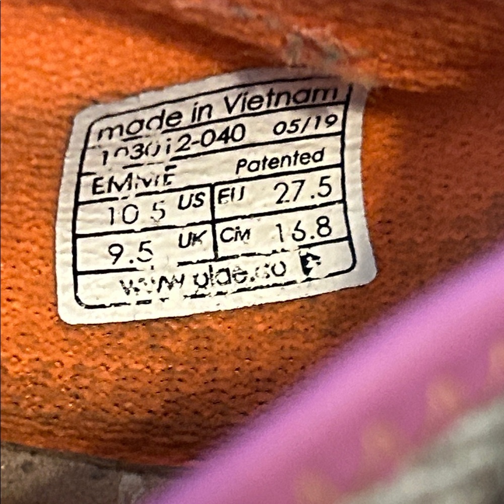 PLAE Emme Mary Jane Sneakers Kids Shoes 10.5 - Picture 5 of 7